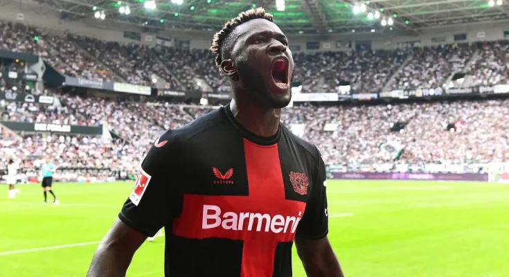 Super Eagles Forward, Boniface Beats Kane, Others To Win Bundesliga Player Of The Month
