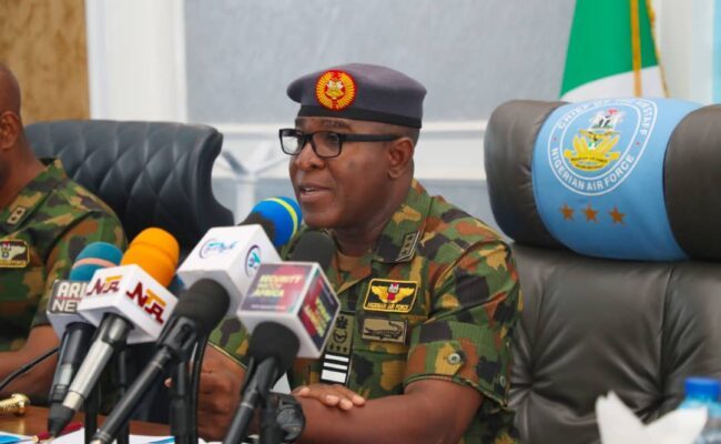 Chief of Air Staff meets top NAF personnel in Abuja