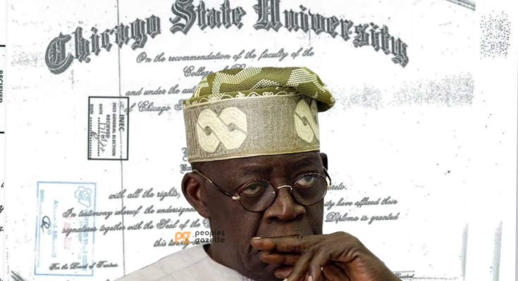 Bola Tinubu and fake CSU certificate