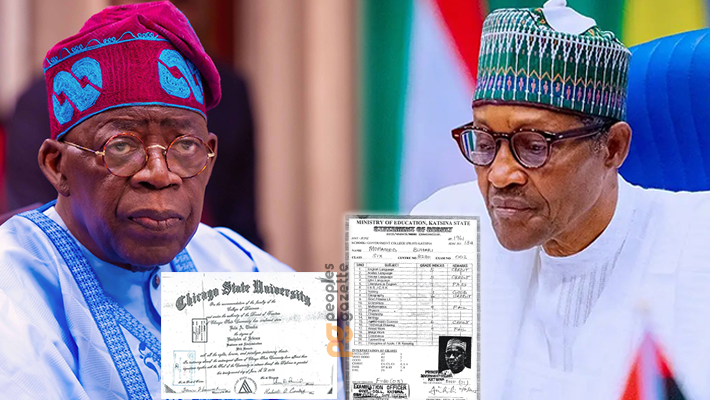 President Bola Tinubu, forged CSU certificate and Muhammadu Buhari O'Level result