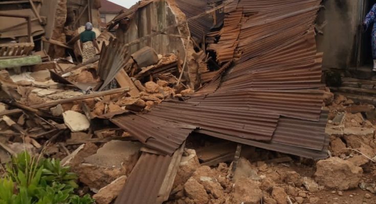 One dead, four injured as building collapses in Ekiti