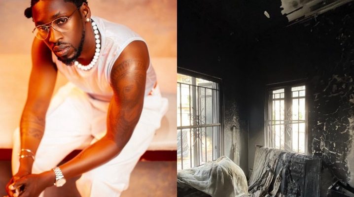 Fire Razes Singer Orezi’s N300Million Mansion (Video)