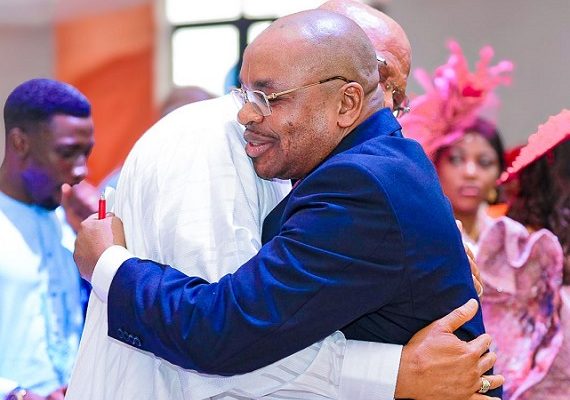 Gov Eno lauds predecessor, Udom Emmanuel, wife on achievements