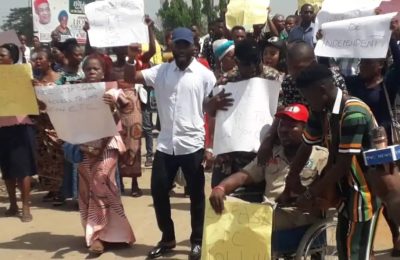 Imo LP Members Protest At INEC Office, Demand Certified Copy Of Election Results