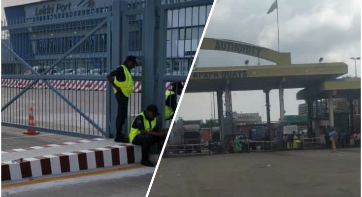 Lagos: Cargoes trapped, port users stranded as workers commence strike