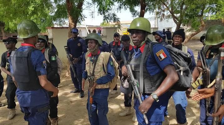 NSCDC officials on duty used to illustrate the story