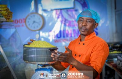 Oyo-based Chef, Tope Maggie, completes 200-hour Cookathon