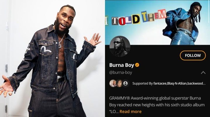 Singer, Burna Boy Becomes Most-Followed African Artiste On Audiomack