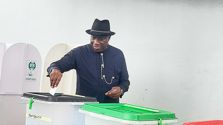 GOODLUCK JONATHAN VOTING