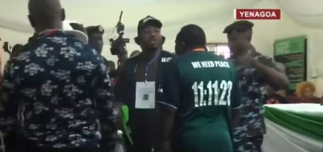 VIDEO: Party agents fight at Bayelsa collation centre