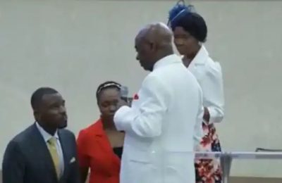 ‘Don’t Bad-Mouth Other Ministries’ — Bishop Oyedepo Cautions Son As He Begins His Ministry