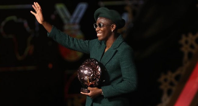 Asisat Oshoala Wins Record 6th CAF Women’s Player Of The Year