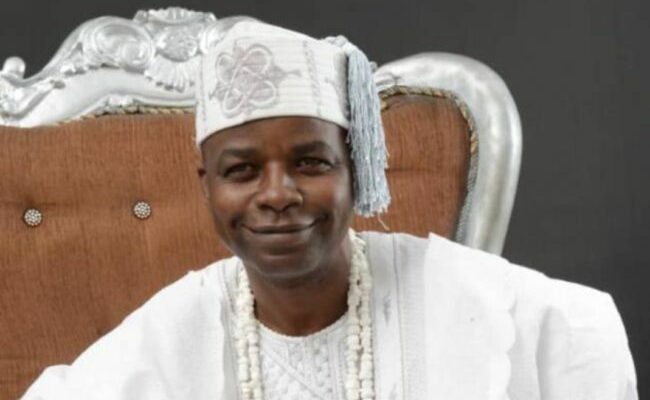 Lagos traditional ruler distributes food items to residents for 