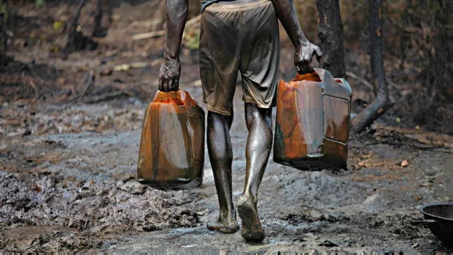 NAF destroys six illegal oil refining sites in Rivers