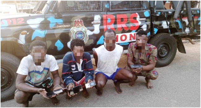 Police Arrest Suspected Traffic Robbers, Recover Phones, ATM Cards