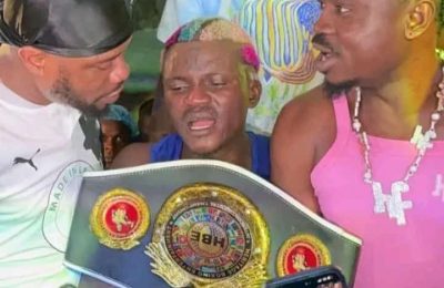 Portable Beats Charles Okocha In Celebrity Boxing Fight (Video)