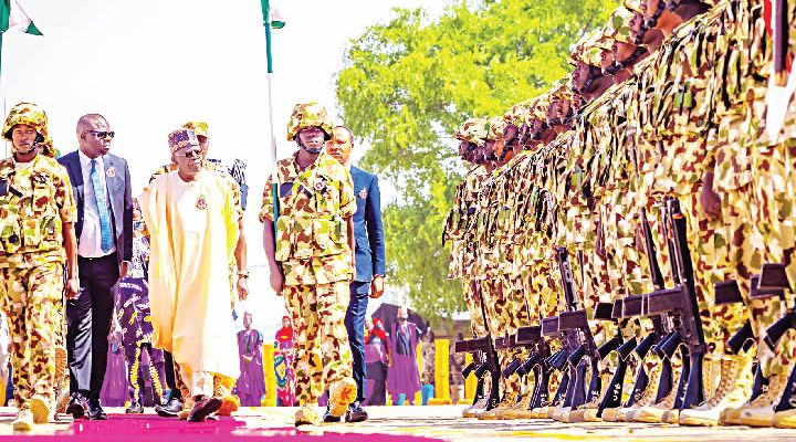 "Shun Partisan Politics, Work To Ensure You Protect Nigeria’s Democracy" – Tinubu Tells Nigerian Army