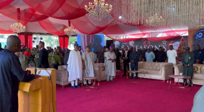 VIDEO: Tinubu, Sanwo-Olu, others observe one-minute silence for Akeredolu