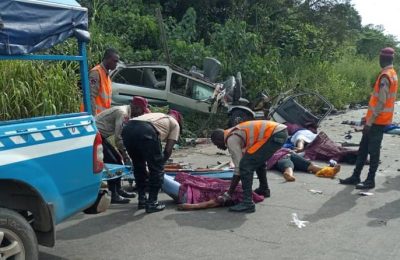 Woman Dies, Two Injured As Bus Somersaults In Anambra Road Crash