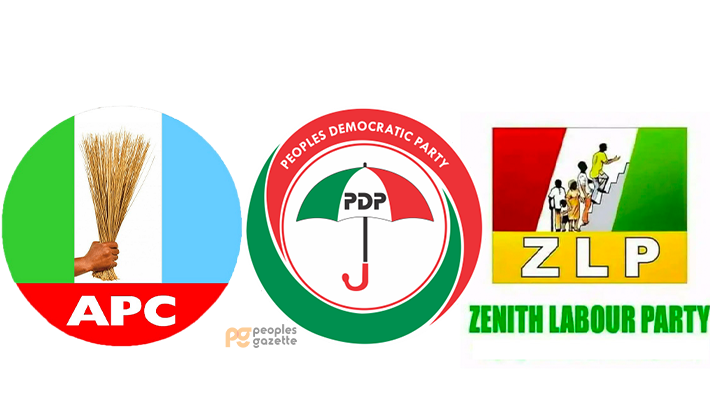 APC, PDP, ZLP logos