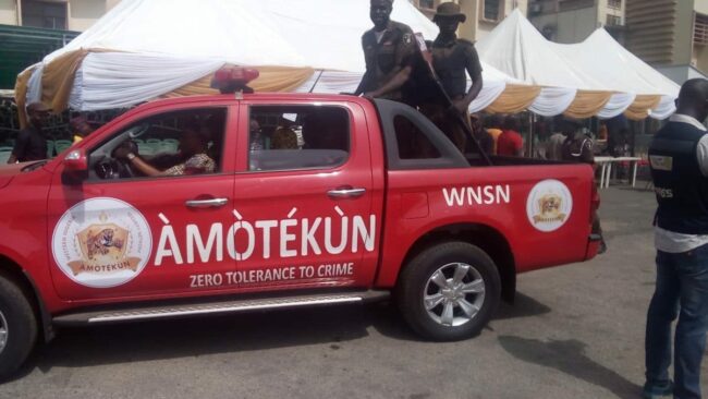 Amotekun arrests two caught with human head, body parts in Saki