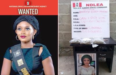 Ex-beauty Queen Declared Wanted By NDLEA For Reportedly Dealing In Illicit Drugs