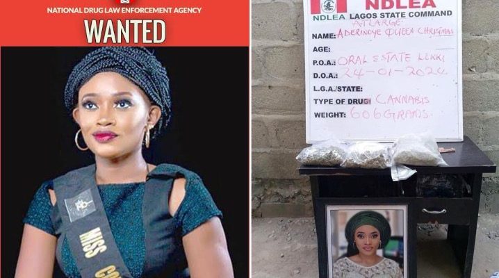 Ex-beauty Queen Declared Wanted By NDLEA For Reportedly Dealing In Illicit Drugs