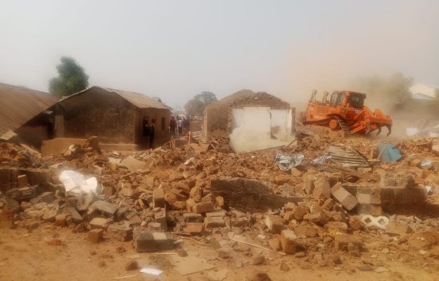 FCTA demolishes over 200 structures in FCT community for presidential fleet