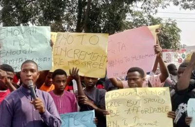 FUTA students protest against fresh hike in tuition fees