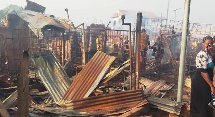 Fire Guts Enugu Market On New Year’s Eve, Destroys Goods Worth Million