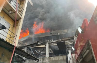 Fire guts 10-storey Mandilas Building in Lagos 