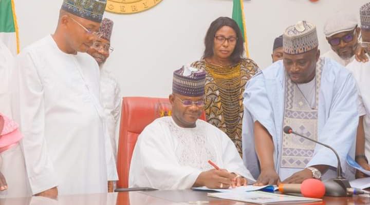 Gov Bello signs social investment bill, 14 others into law