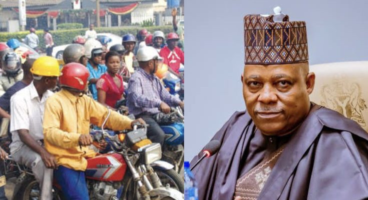 Motorcyclists cash in on Vice-President Shetima’s visit, increases fare