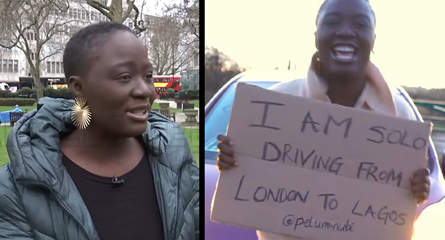 Nigerian Lady Begins Solo Trip From London To Lagos By Car (Video)