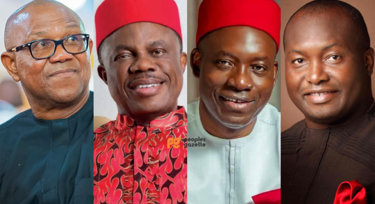 Peter Obi, Willie Obiano, Charles Soludo, and Ifeanyi Ubah