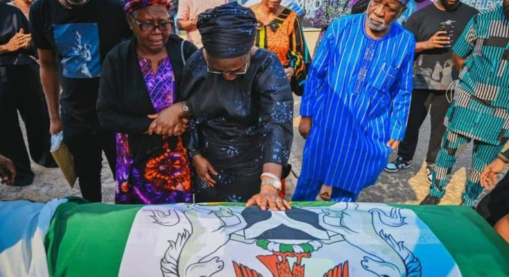 PHOTOs: Remains of late Ondo governor, Akeredolu arrives Nigeria