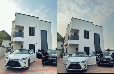 Reactions As Singer Qdot Shows Off His Newly Acquired 5th Mansion