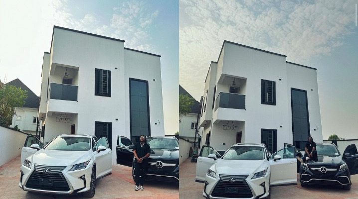Reactions As Singer Qdot Shows Off His Newly Acquired 5th Mansion