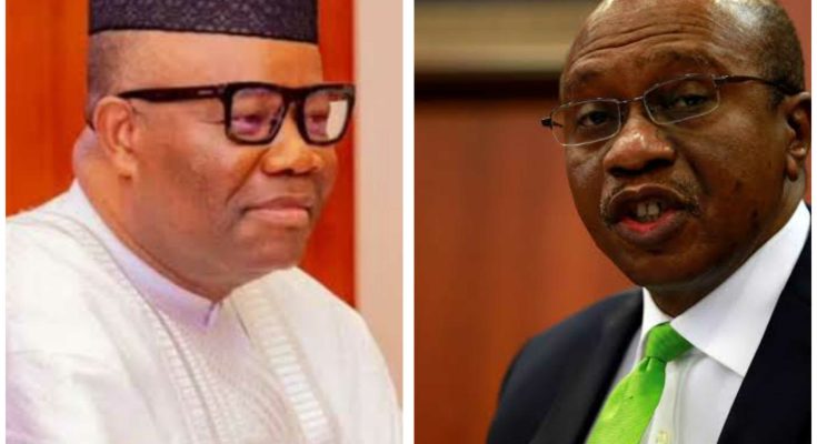 Emefiele threatens to slam Akpabio with N25bn defamation suit