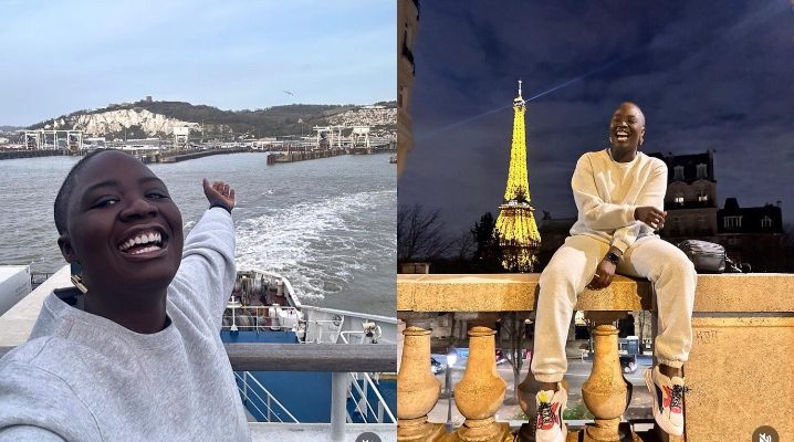 “I’m In Paris” - Nigerian Lady Traveling From London To Lagos By Road Gives Update