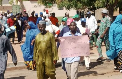 'There's hunger in the land', NLC protesters tells Zamfara Gov