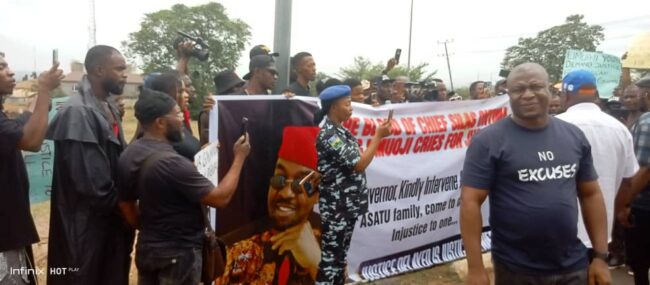 Anambra youths protest 'delayed justice' for slain community leader, Onyima