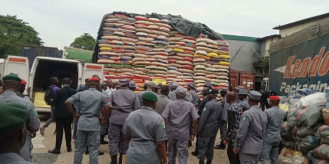 Customs seizes grains, onions, pepper exports going to Benin Republic