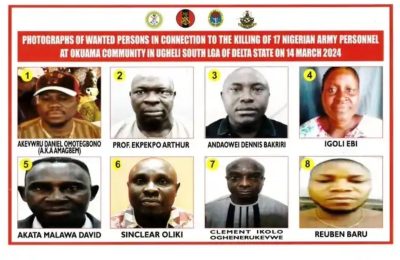 DHQ Declares Eight Wanted Over Murder Of Soldiers In Okuama