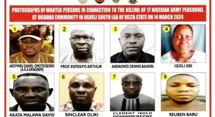 DHQ Declares Eight Wanted Over Murder Of Soldiers In Okuama