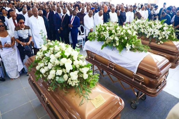 Herbert Wigwe, Wife, Son laid to rest after seven days funeral rites