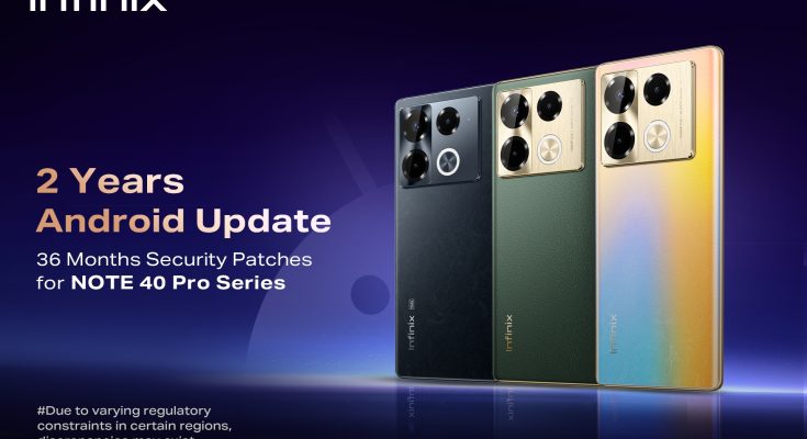 Infinix Announces Groundbreaking Software Update Commitment for NOTE 40 Pro Series