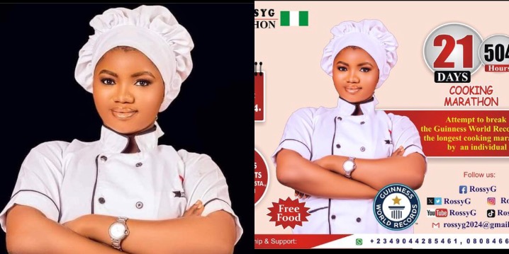 Nigerian Chef Embarks On 21 Days Cook-A-Thon In Attempt To Break Guinness World Record (Photos/Video)