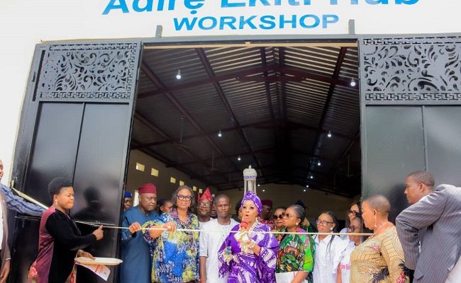 Oyebanji's wife launches Adire hub for youths, widows' economic empowerment