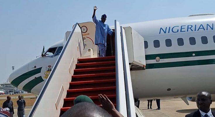 PHOTO: President Tinubu departs for Minna for working visit